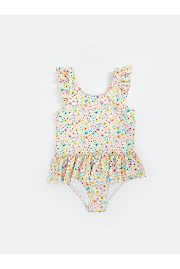 LC Waikiki Lcw Baby Crew Neck Floral Girl's Swimsuit