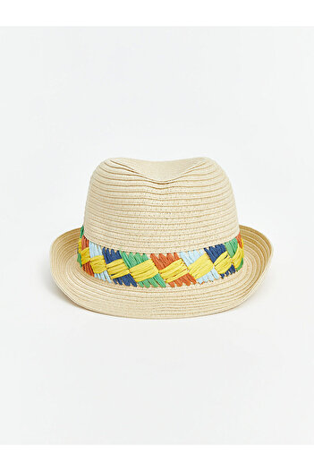 LC Waikiki Color Blocked Baby Girl Straw Hat