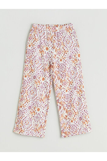 LC Waikiki New Season Elastic Waist Floral Girls' Trousers - S5Qq99Z4