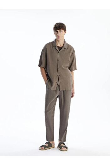 LC Waikiki Xside Beige Comfortable Fit Linen Look Men's Trousers