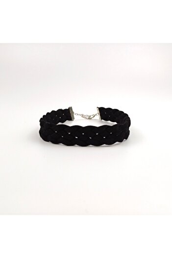 SYAZE Modern Textured Combed Cotton Choker and Bracelet