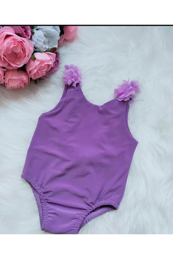 bright moon Girl's Floral Swimsuit