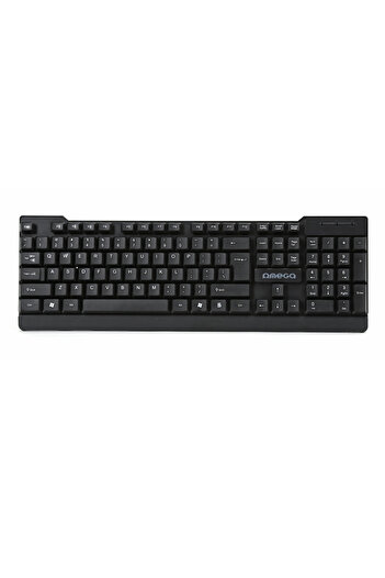 Omega Tastatura cu cablu USB, OK-35B, 104 taste cu profil inalt, US, neagra