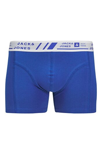 Jack & Jones J&J Cangus Men's 3 Pack Colorful Logo Blue Yellow Black Boxer Pack