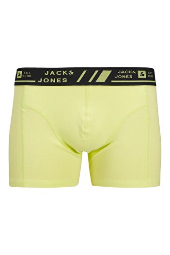 Jack & Jones J&J Jacangus Mixed Color 3-Piece Yellow Blue Black Boxer Pack