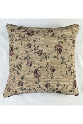 HHKARTS Floral Pattern Pillow Case Double Sided Tapestry Fabric Indoor Zippered Throw Pillow 40X40