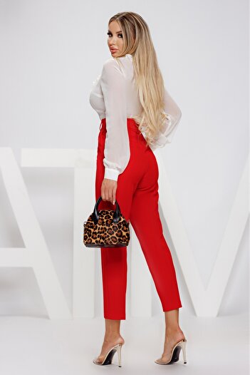 Atmosphere Fashion Red elegant trousers