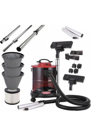 VERDA Ash Vacuum Cleaner 1650W 20L with 3 Filters SN184