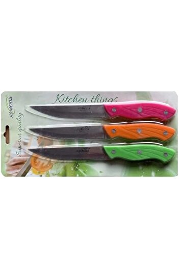 AGD Stainless Steel Sharp Blade Knife Sets (2 Sets * 3 Pieces)
