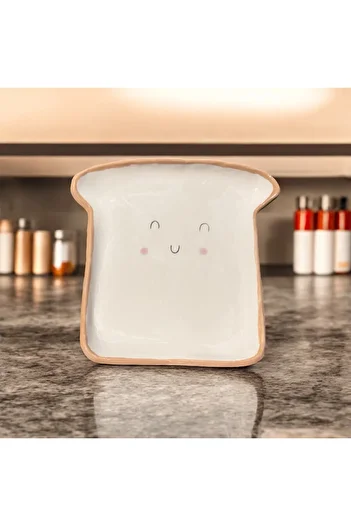 HAB TRADE Toast Shaped Toast Presentation Plate