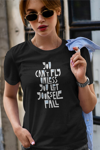 feinas Women's Tshirt - You Can'T Fly