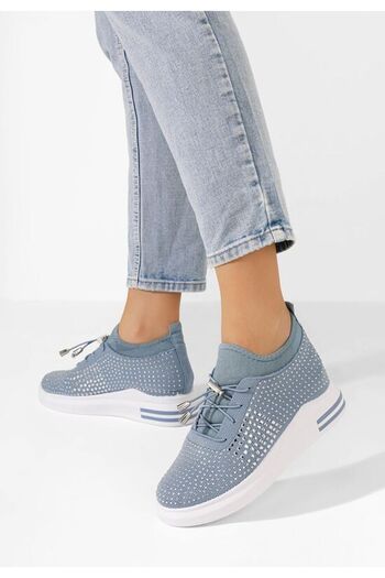 B T Shoes Teniși Calandra din denim pentru femei