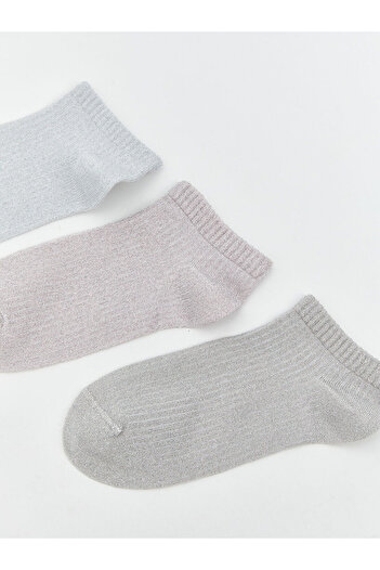 LC Waikiki Shiny Looking Women's Booties Socks 3-Piece