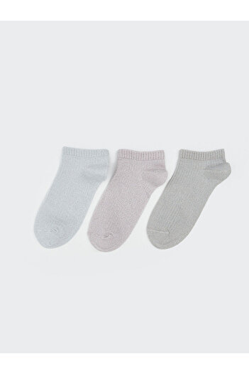 LC Waikiki Shiny Looking Women's Booties Socks 3-Piece
