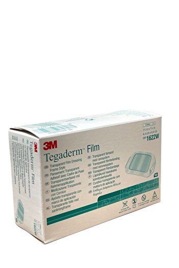 3M Tegaderm Clear Film Cover 4cm x 4cm 1622W - Full Pack 100 Pieces