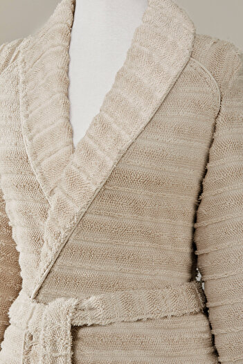 Özdilek Sadem Organic Linden Shawl Collar Bathrobe