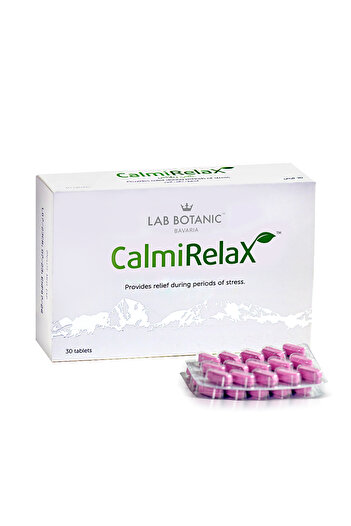 LAB BOTANIC BAVARIA CalmiRelax Vitamin Supplements | Natural Stress Relief Tablets -30