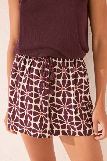 Women'secret Viscose trouser with floral print