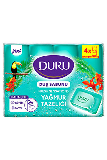 Duru Shower Soap Fresh Rain Forest 4X150 g