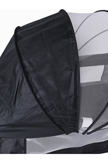 KIKIBEBE 3-in-1 Baby Bedside Crib with Storage & Mosquito Net (Dark Grey)