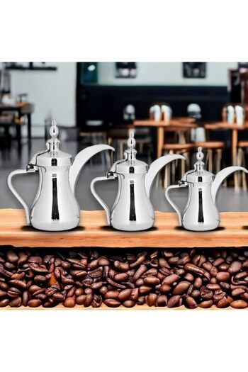 Generic Dalal Royal Raslan Stainless Steel Coffee Set