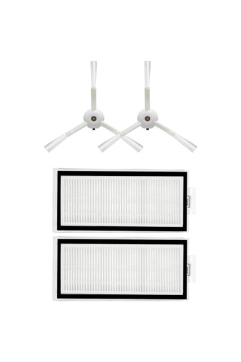 RotRever For Roborock Q8 Max,Q8 Max Plus-Q8 Pro/Q8 Ultra Compatible Replacement Side Brush Hepa Filter Set-4 Pieces