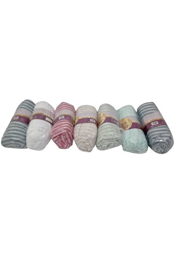 YANPA TİCARET Yanpa Trade Cotton Satin Single 100/100 Cotton 100/200 Fitted Sheet,50/70 Pillow Set