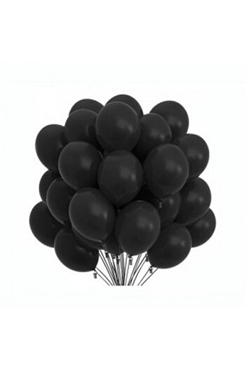Kindi Kids Set 100 baloane latex, kindi, 25 cm, negru