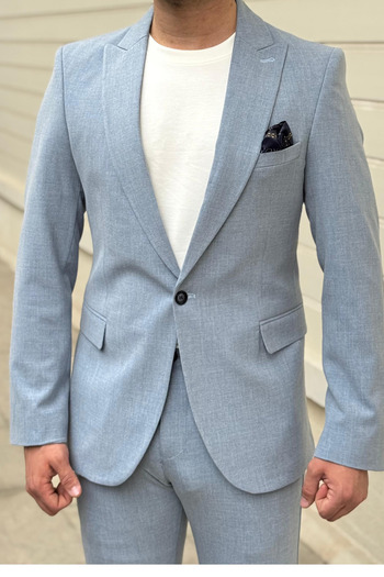 thesunfyre Men's Slim Fit Slim Fit Mono Collar Plain Classic Jacket