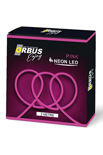ORBUS Neon Led 2 Metre USB Girişli Pembe ORB-PINKNEON