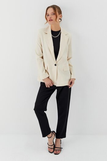 Shopping Shop Linen Blazer Jacket Natural