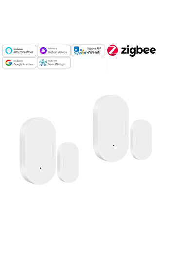 Choice 2PCS With Battery Ewelink ZigBee Door Window Sensor Entry Sensor Security Burglar Door Sensor Alarm