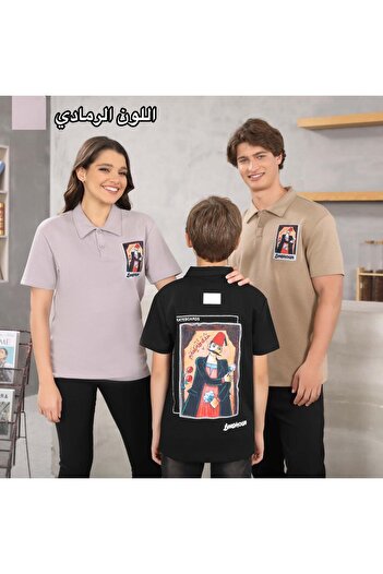 ALANAQA Boys' unisex polo shirts, ages 5-16 years