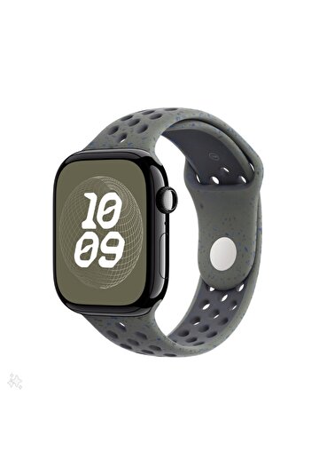 THD Sport Band with Holes, Compatible with Apple Watch 46mm Series 10, Apple Watch SE 44mm, Khaki