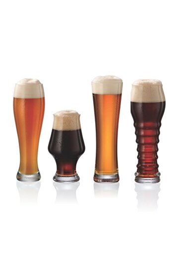 MAISON FORINE Set of 4 mixed craft beer glasses, Craft II