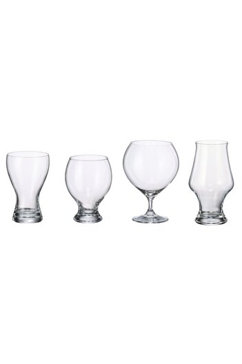 MAISON FORINE Set of 4 mixed craft beer glasses, Craft III