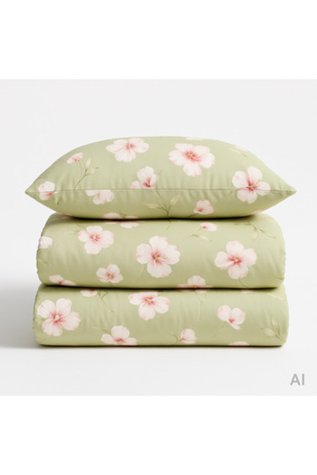 Pazar Home Bedding مفرش بازار هوم اوترانتو مشجر قطن 6 قطع كنج بحشوة مخيطة 225×255 سم نفرين