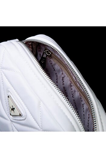 Nas Bag Women's Mini Sports Quilted Mini Wallet Crossbody Bag White