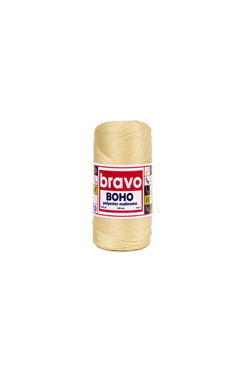 Bravo Νήματα μακραμέ από πολυεστέρα Boho 2 mm 200 gr 230 μέτρα Νο: 4 (Κωδικός χρώματος: 28)