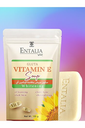 ENTALIA 2 pieces of Thai soap with vitamin E extract for cleansing delicate skin and anti-acne 100g