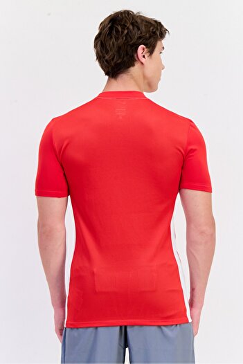 Nike Men Slim Fit Short Sleeve Training Jersey, Red