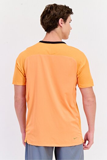 Nike Men Dri-Fit Short Sleeve Running T-shirt, Orange