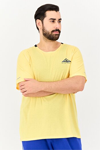 Nike Men Dri-Fit Short Sleeve Training T-Shirt, Orange