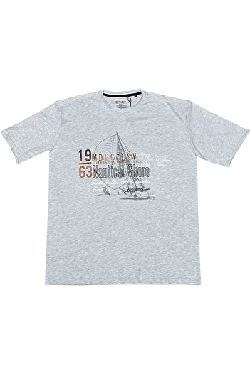 montecarlo Μπλουζάκι μεγάλου μεγέθους Lycra Combed Cotton