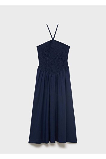 MANGO Woman Halter yaka elbise