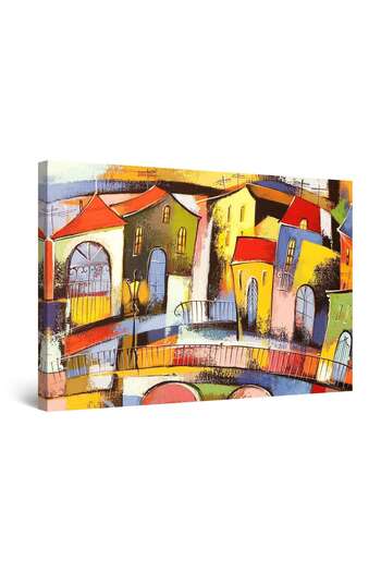 startonight DualView Startonight Colorful City Painting, 80 cm x 120 cm