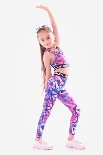 Colorinas Leggings cu imprimeu Grafix