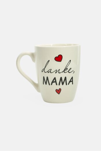 Ritzenhoff & Breker Porcelain Thanks Mama Coffee Mug 310 ml, Off White