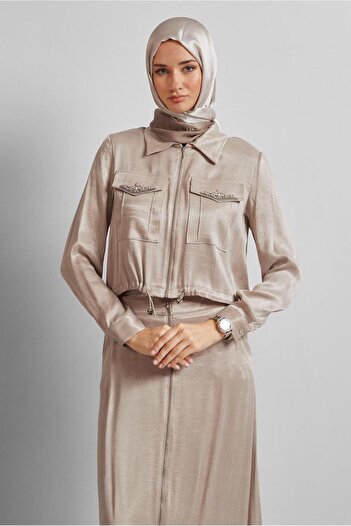 Alvina Stone Skirt Suit 45384