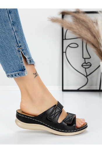 mei Papuci Dama cu Talpa Joasa 5GZ35 Negru | Mei